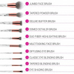 BH Cosmetics 10pc Marble Luxe Brush Set